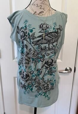 Love for Sale Women's sz L Skull and Raven Oversized Tank Tunic Urban Outfitters